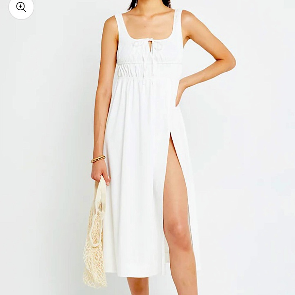 o.p.t Moira Midi Dress White NWT